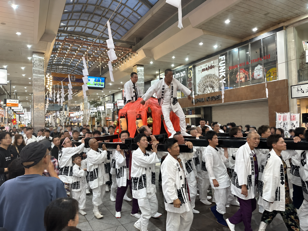 松山秋祭り大街道写真