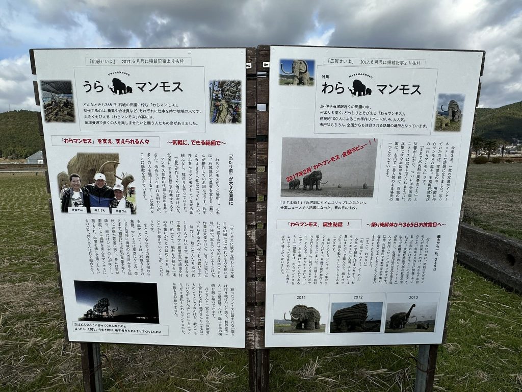 ワラマンモス案内板写真