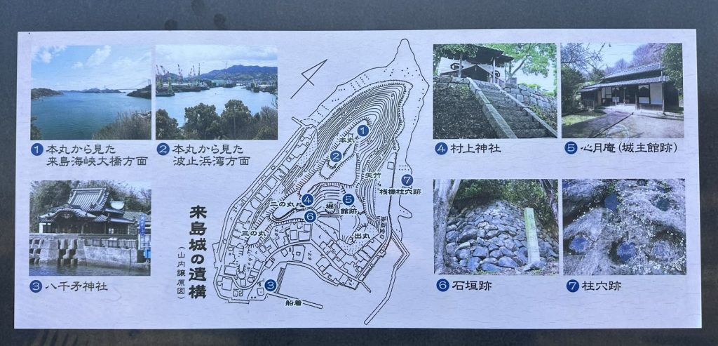 来島城案内図