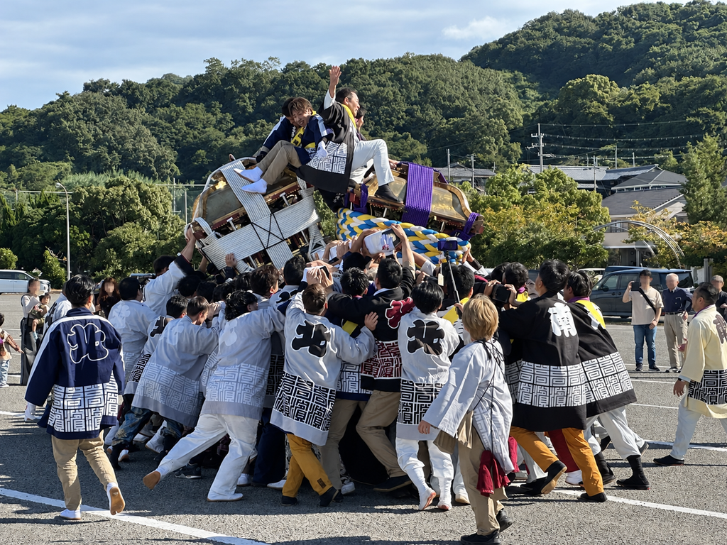 松山秋祭り 高浜大神輿鉢合わせ