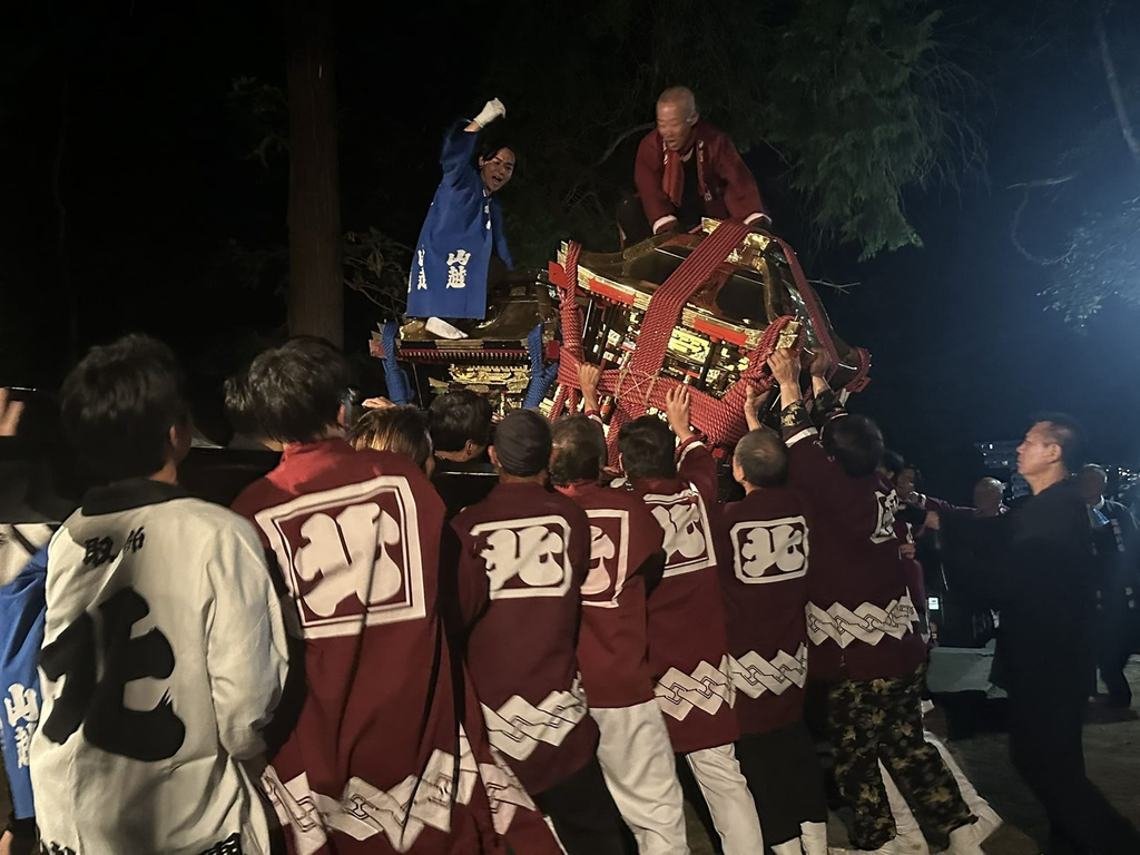 還熊八幡神社例大祭 宮入り、鉢合わせ