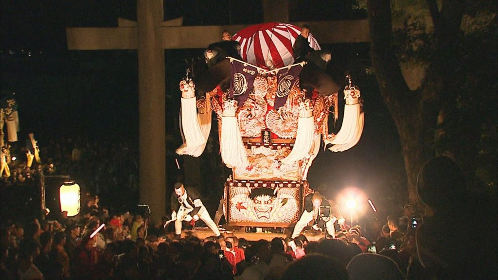 夜の新居浜太鼓祭り