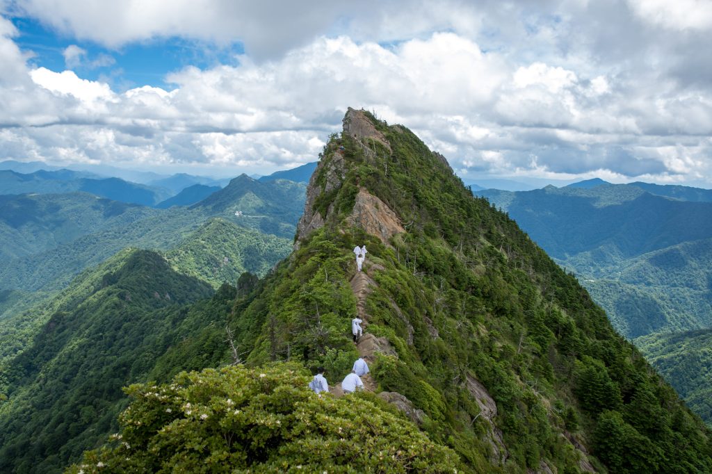 夏の石鎚山