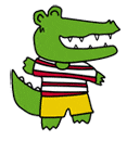 わに丸　松山市味生児童館イメージキャラクター