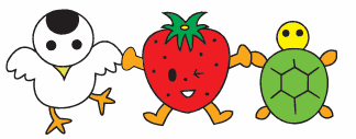 イチゴ·ツル·カメ(医)東西会イメージキャラクター