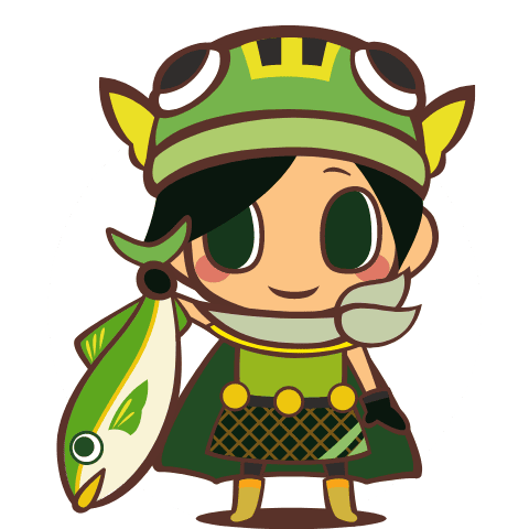 ブリグリーン（愛南ぎょレンジャー）　愛南町「ぎょしょく教育」キャラクター
