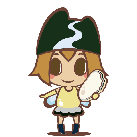 カキアイボリー（愛南ぎょレンジャー）　愛南町「ぎょしょく教育」キャラクター