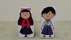 坊っちゃん・マドンナ　松山市立図書館の案内役キャラクター