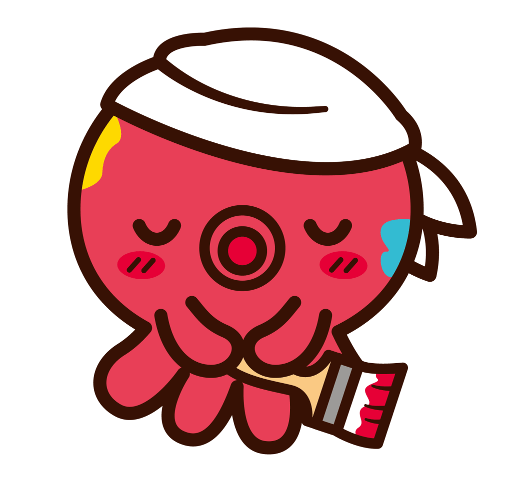 いろタコちゃん　SIK真匠いろどり工房イメージキャラクター