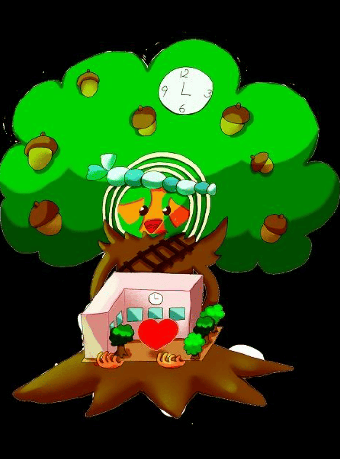 かしの木マン 四国中央市立三島小学校シンボルキャラクター