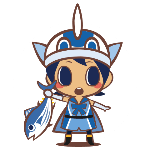 カツオブルー（愛南ぎょレンジャー）　愛南町「ぎょしょく教育」キャラクター