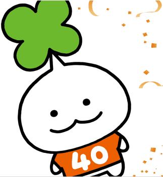 はぴよん　リビングまつやま創刊40周年記念キャラクター
