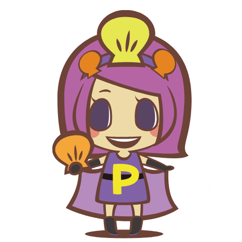 ヒオウギパープル（愛南ぎょレンジャー）　愛南町「ぎょしょく教育」キャラクター