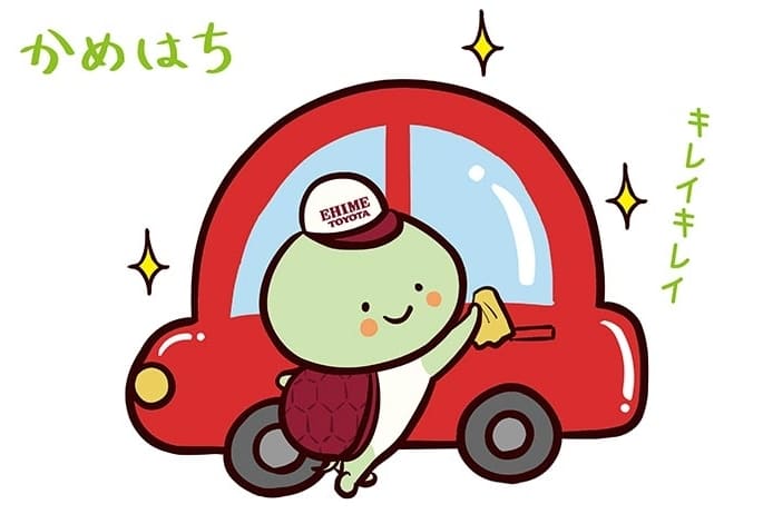 かめはち　愛媛トヨタ70周年記念イメージキャラクターせんぱい
