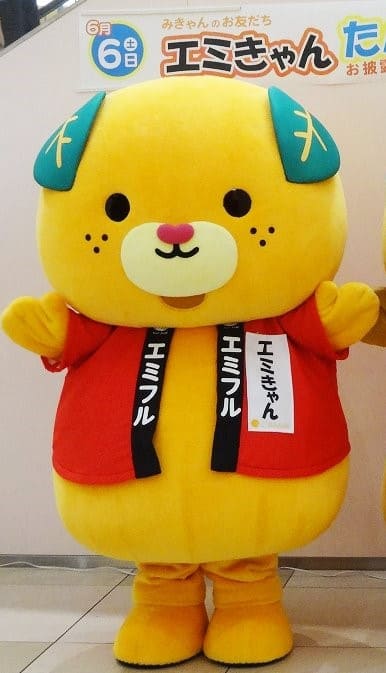 エミきゃん　エミフルMASAKIと愛媛県のイメージアップキャラクター「みきゃん」とコラボレーション