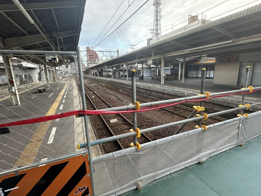 JR松山駅旧線路