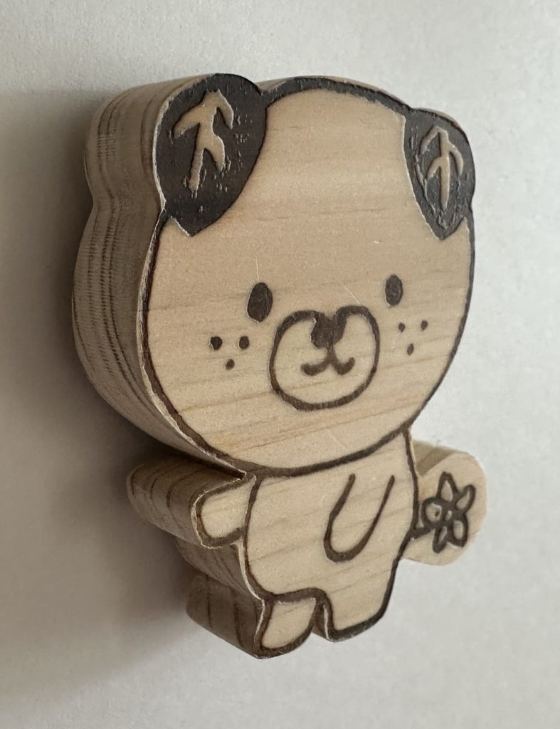 みきゃん木製立体のみきゃんマグネット2