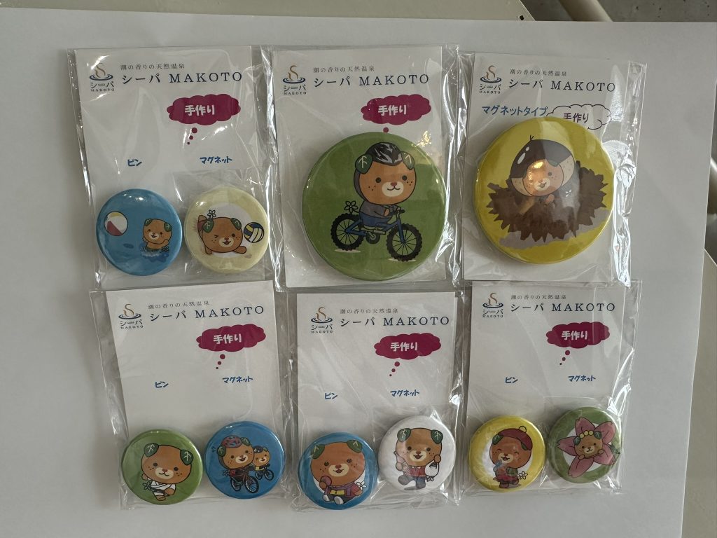 シーパMAKOTOの缶バッジみきゃんマグネット3