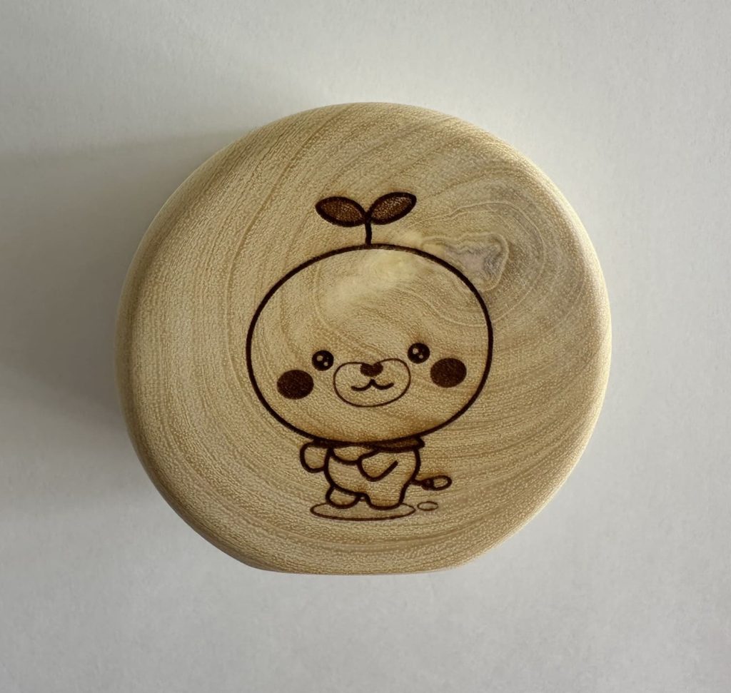 木製丸形こみきゃんのみきゃんマグネット