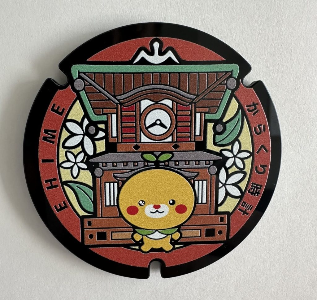 マンホール型こみきゃんのみきゃんマグネット
