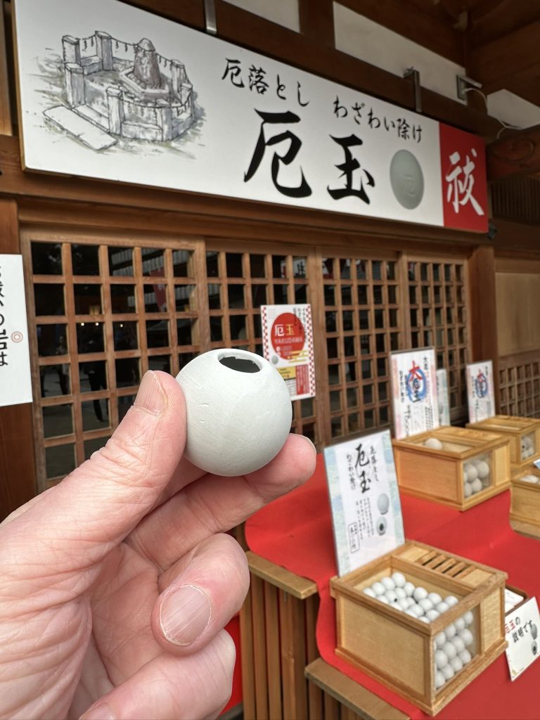 伊豫豆比古命神社(椿神社)祓岩で厄落とし3