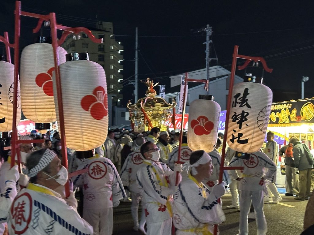 伊豫豆比古命神社の椿祭りお神輿14