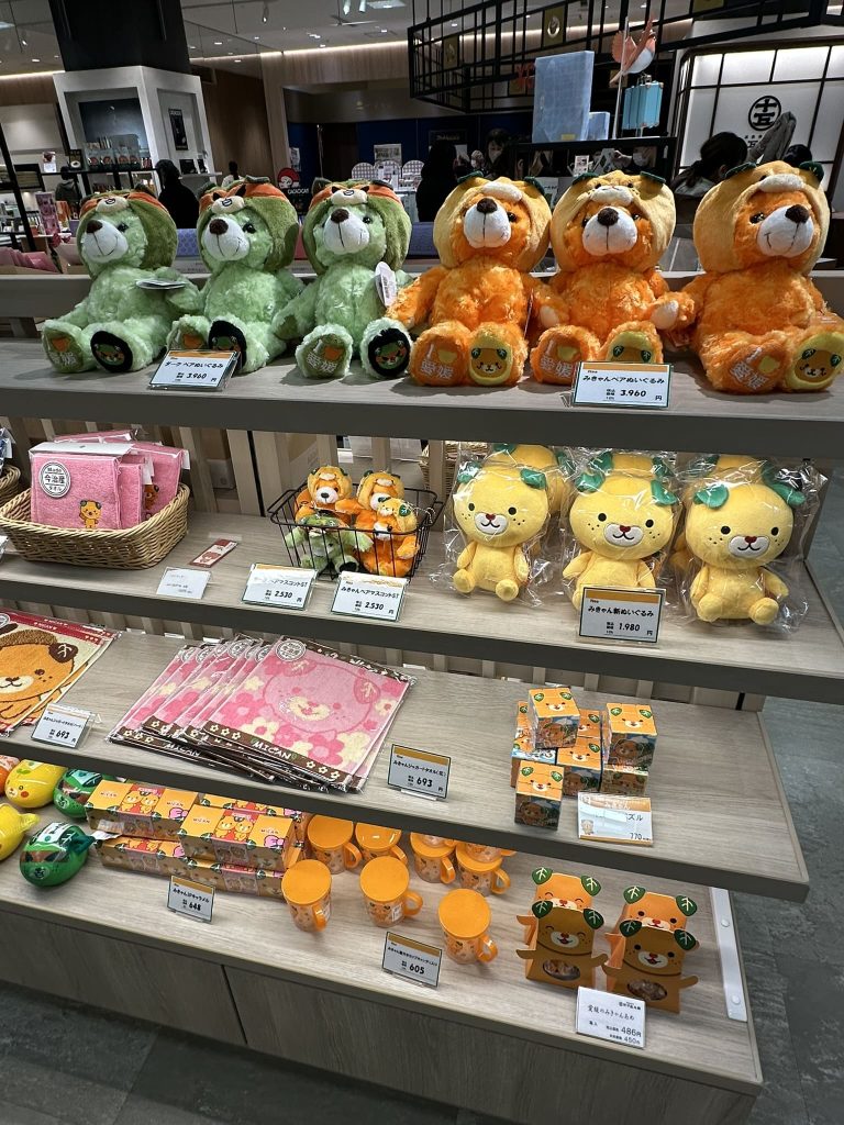 松山三越のみきゃんグッズ売り場
