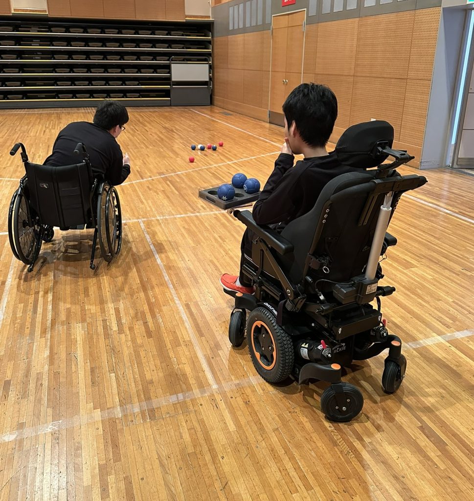 ボッチャプレイ中