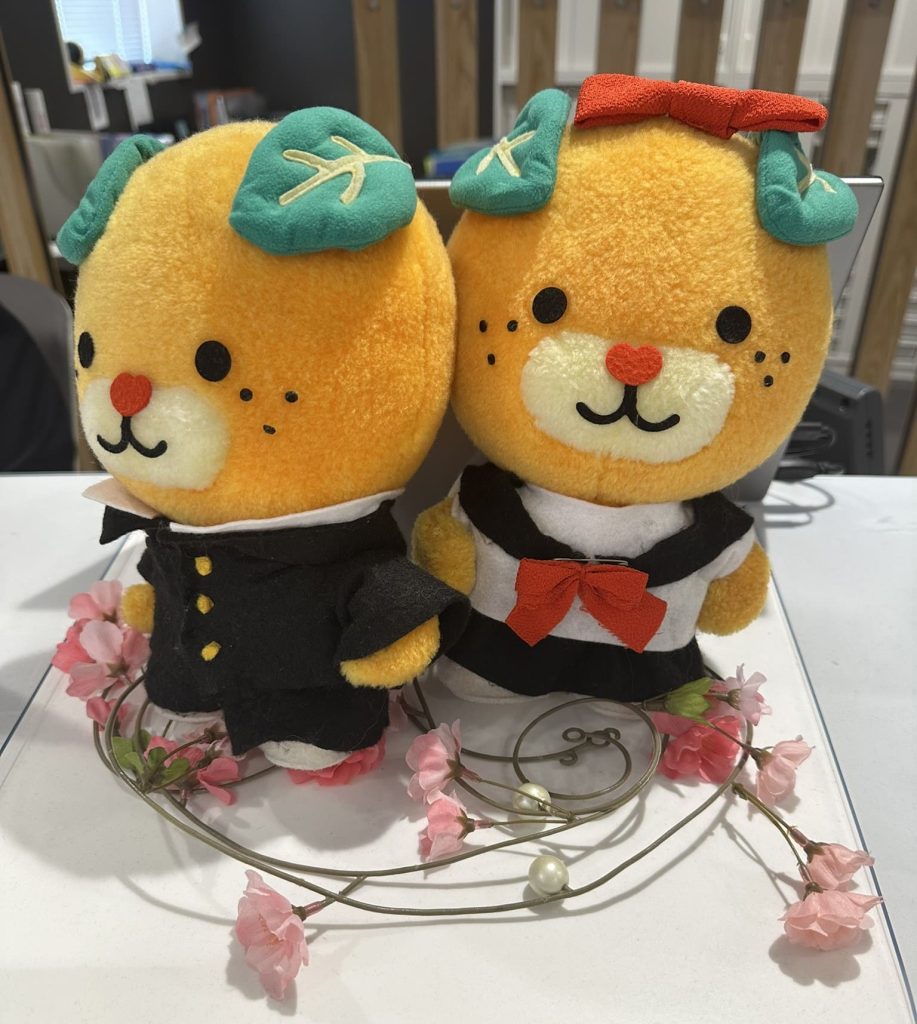 春に学生服とさくらのみきゃん