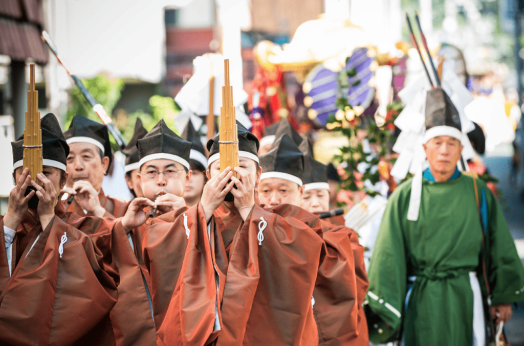 大洲秋祭り大名行列写真