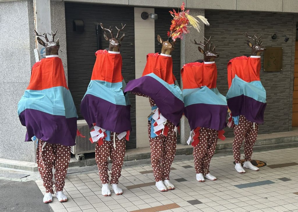 八幡浜愛祭り五ツ鹿の舞写真