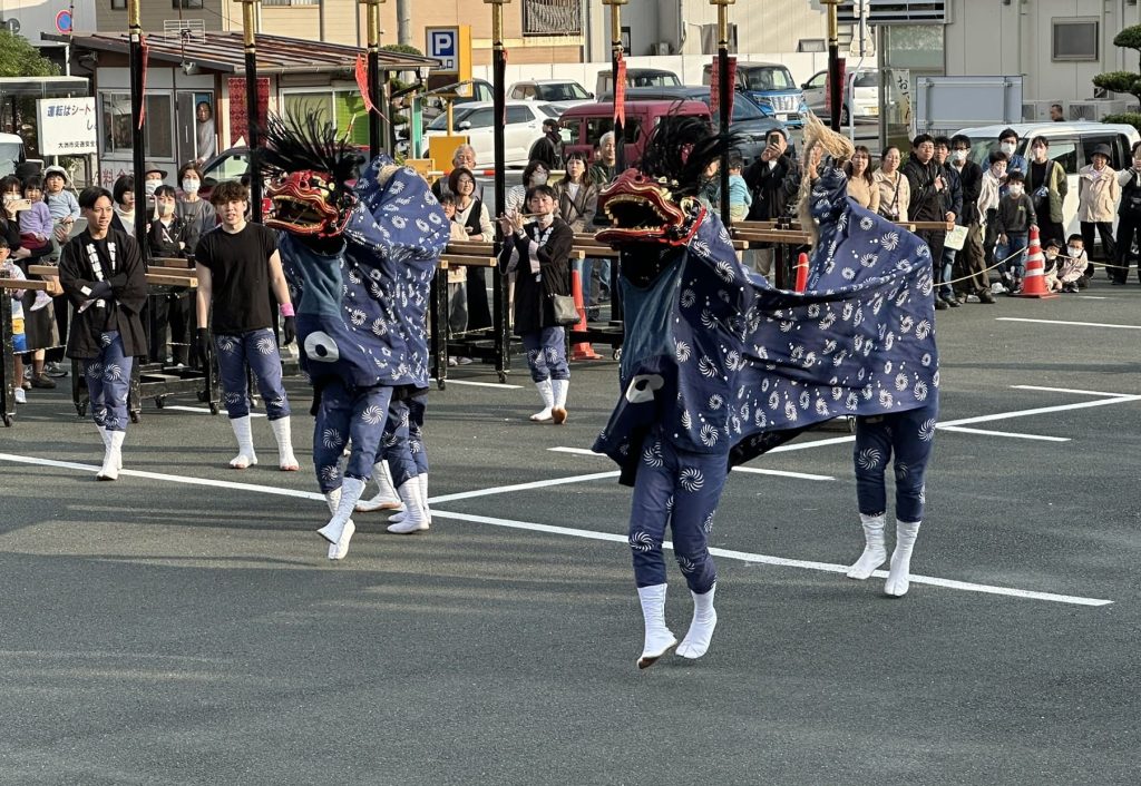 大洲まつり 御旅所での神事等(大洲市民会館前)11月2日(日曜)写真