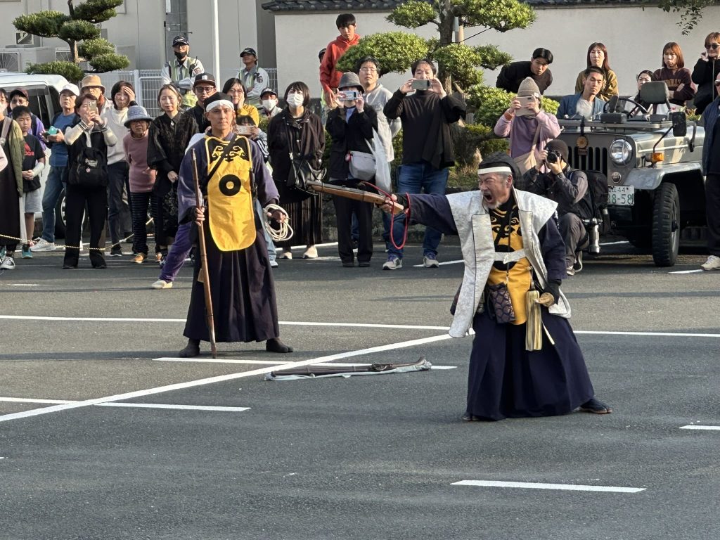 大洲まつり 御旅所での神事等(大洲市民会館前)11月2日(日曜)写真
