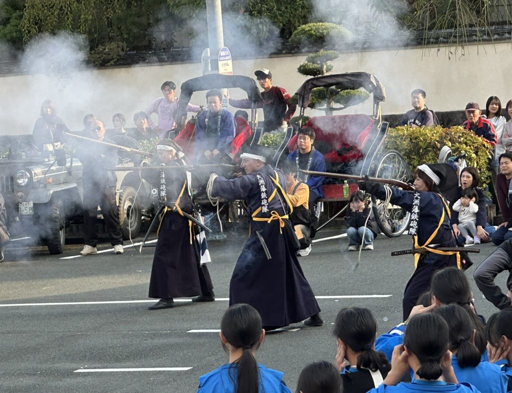 大洲まつり 御旅所での神事等(大洲市民会館前)11月2日(日曜)写真