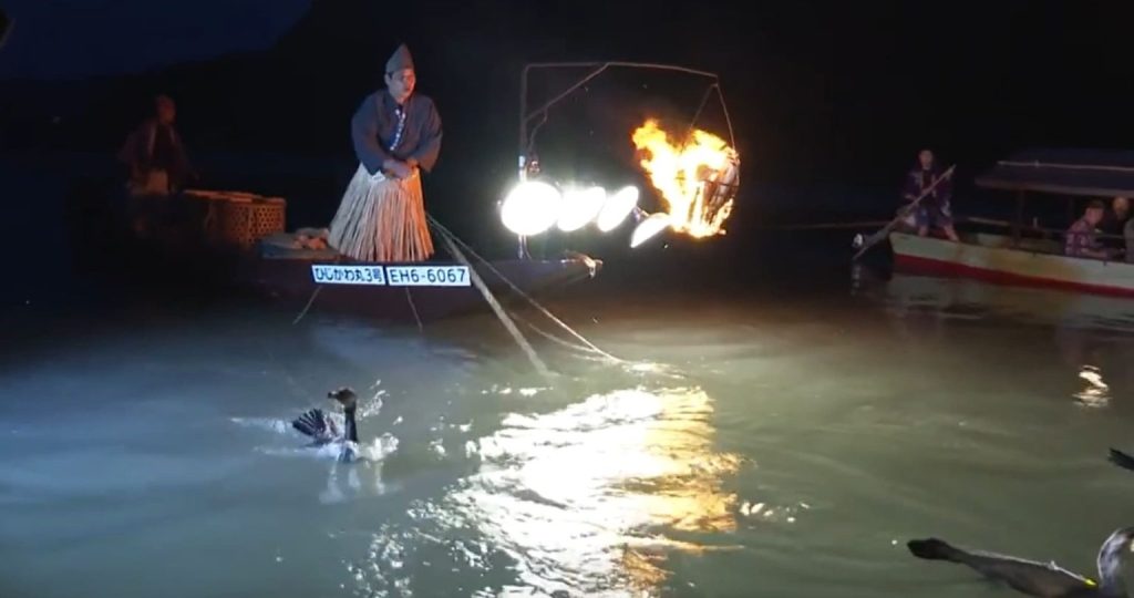 大洲の鵜飼写真