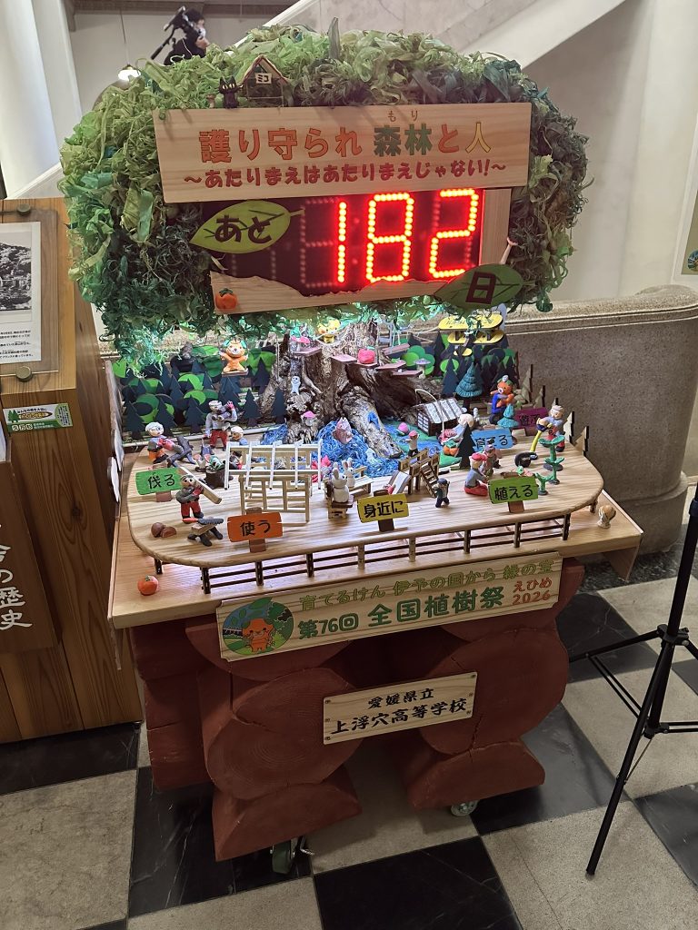 みきゃんお誕生日会 県庁本館のクイズラリー開催