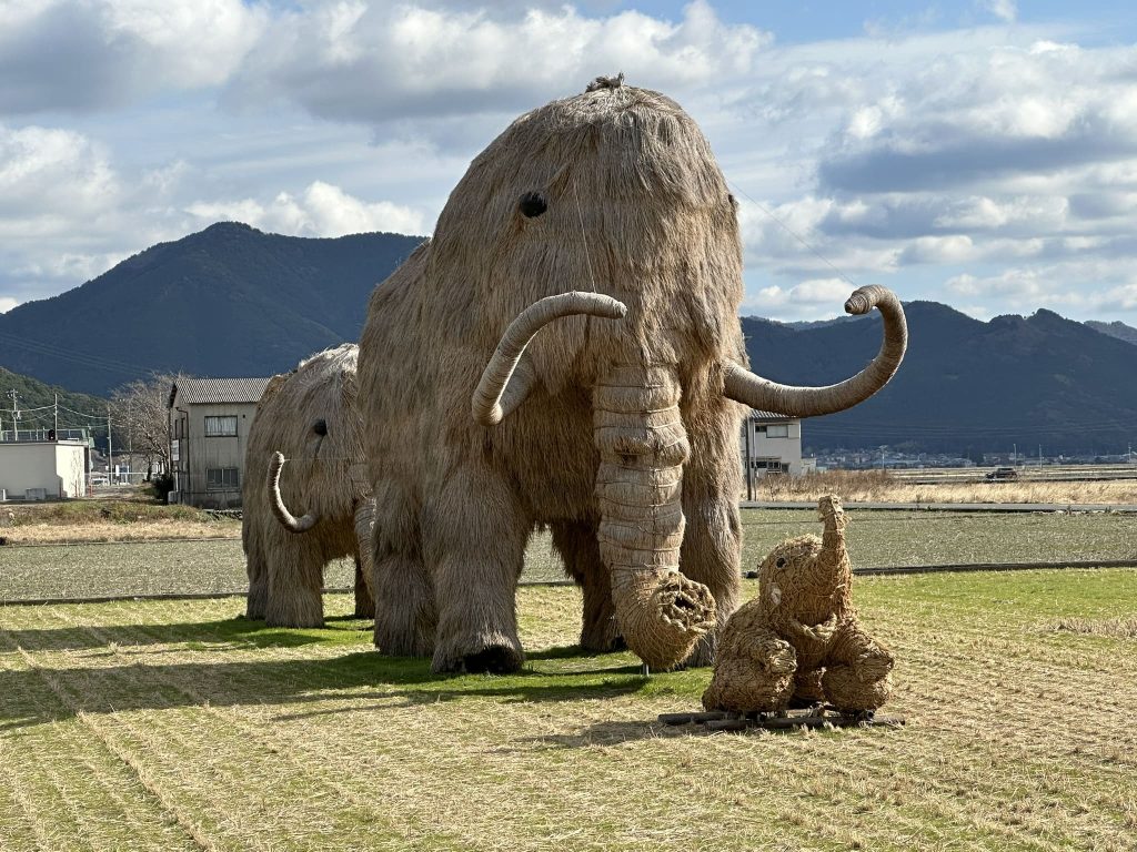 西予市の藁マンモス