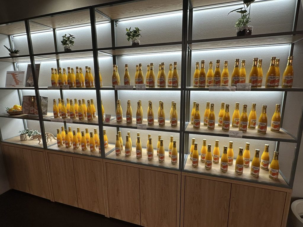 伊織 本店さんの蛇口からみかんジュース飲み比べ