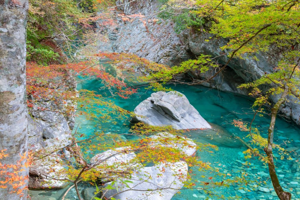面河渓（愛媛県上浮穴郡久万高原町）