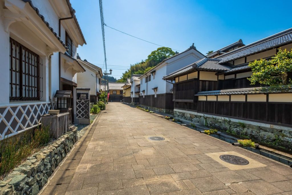 大洲の街並み