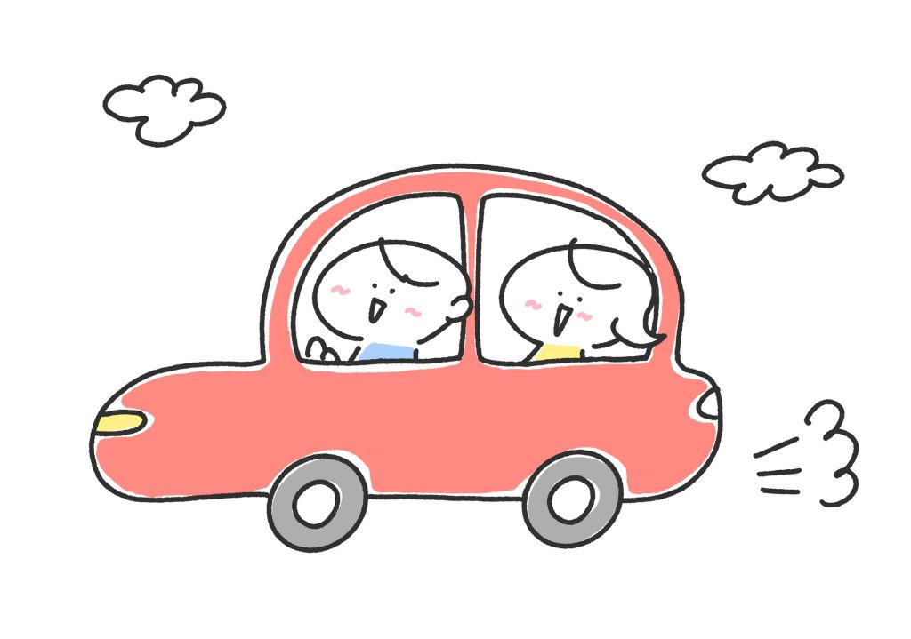 車移動イラスト