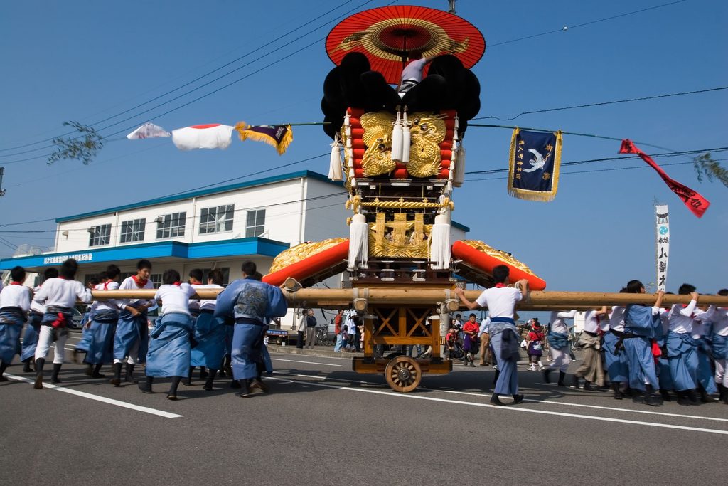 川之江秋祭り 四国中央市内