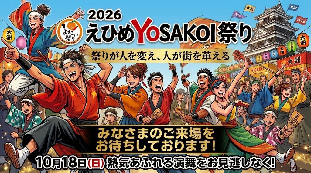出典:開催案内 | えひめYOSAKOI祭り