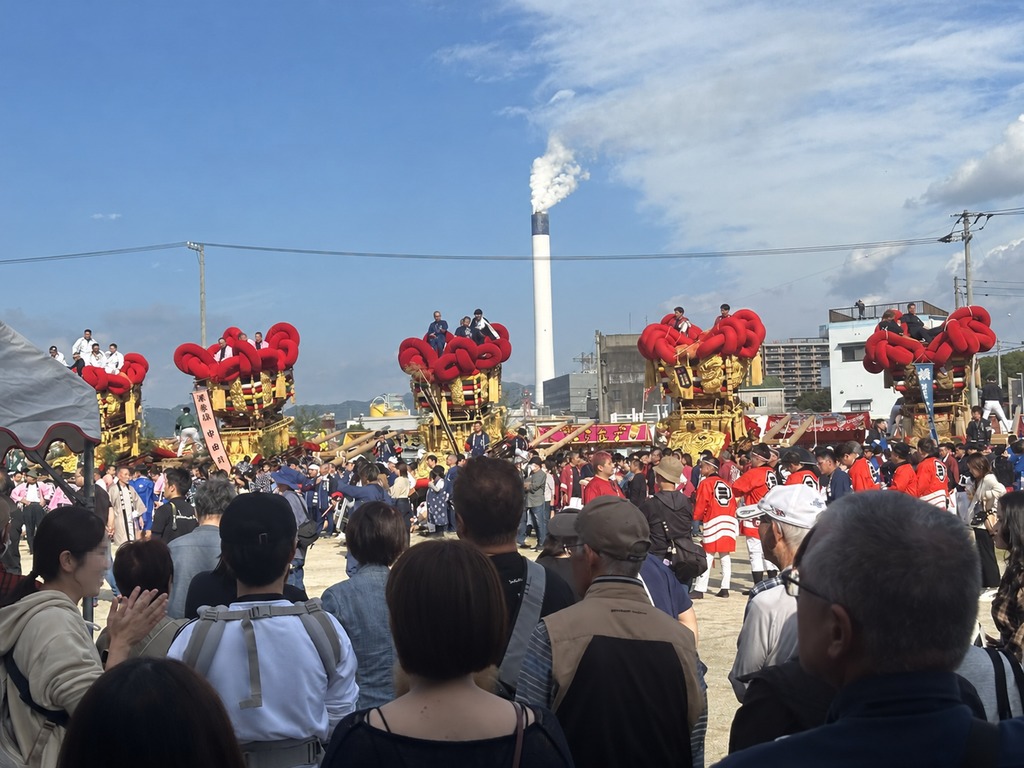 伊予三島秋祭り　三島太鼓台統一寄