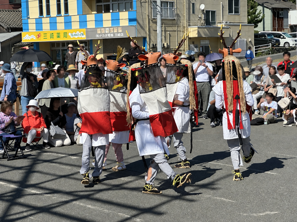 三崎秋祭り五ツ鹿写真