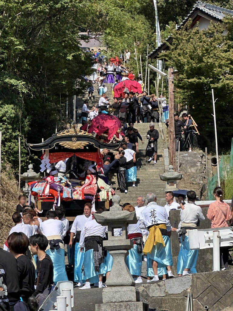 宮窪の秋祭り 尾形八幡神社 宮出し
