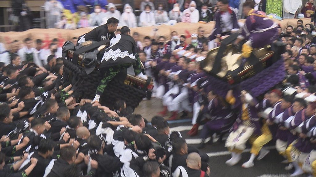 道後秋祭り鉢合わせ