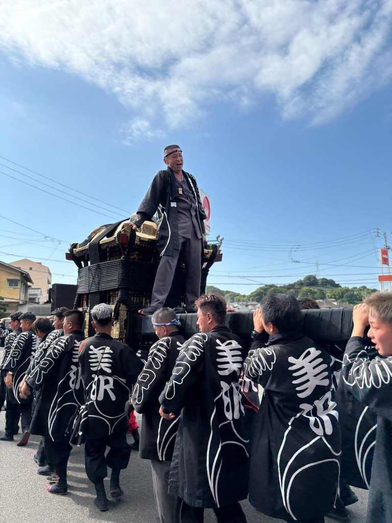 松山秋祭り　朝日八幡神社秋季大祭 鉢合わせ