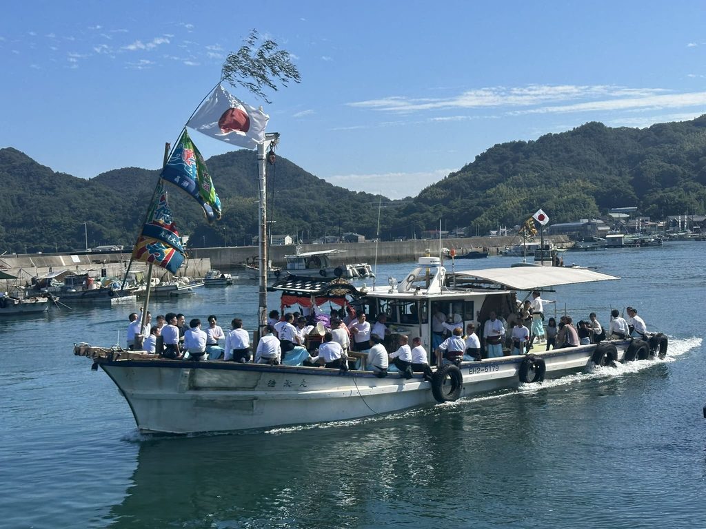 宮窪の秋祭り 御船旅(海上渡御)