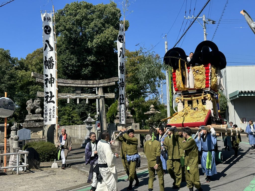 10月13日(火)川之江八幡神社の様子